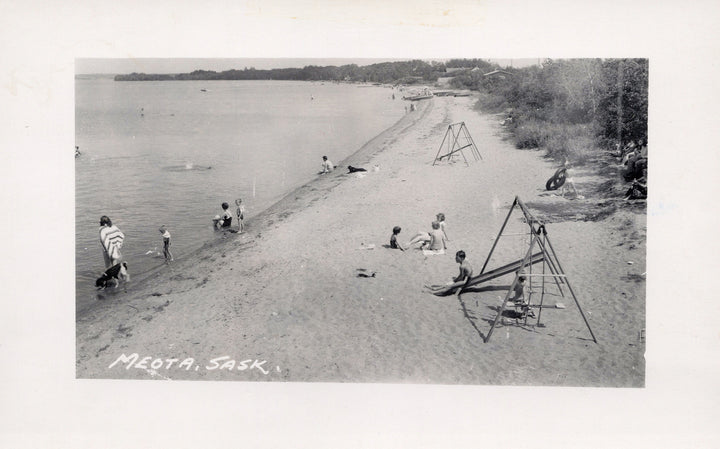 At the beach, Meota Sask