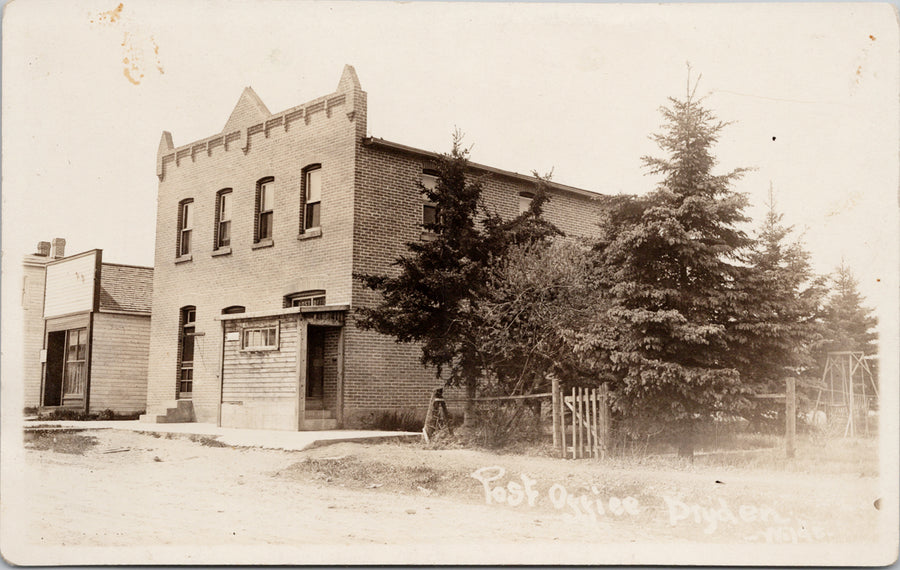 Post Office Dryden Ontario Canada RPPC Postcard 