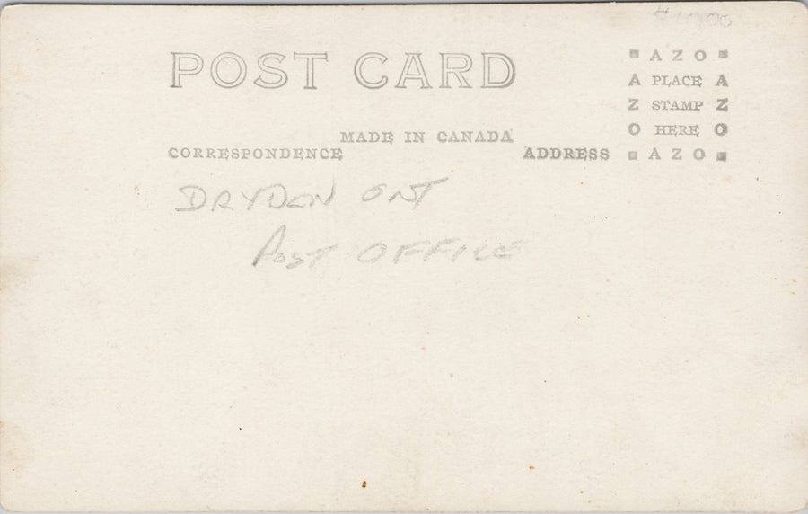 Post Office Dryden Ontario ON Canada RPPC Postcard SP20