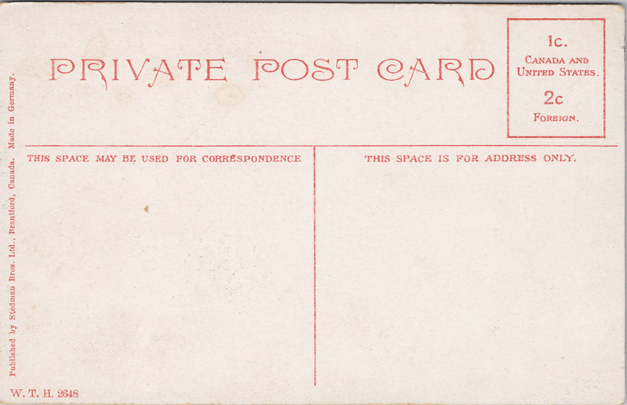 Sault Ste Marie Ontario Dead Deer WT Hartford & Hunters ON Unused Postcard SP21