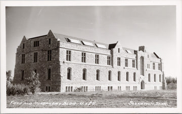 Saskatoon SK Field & Husbandry Building U of S Saskatchewan RPPC Postcard 