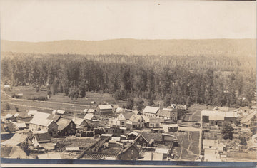 Hazelton British Columbia Birdseye RPPC Postcard 