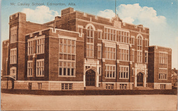 Edmonton Alberta McCauley School AB Unused #1036 H. Enida Olive Postcard 