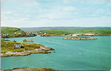 Port Aux Basques Newfoundland NL NFLD Terminal of Railroad & Ferry Postcard