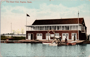 The Boat Club Regina SK Saskatchewan Sask Unused Postcard