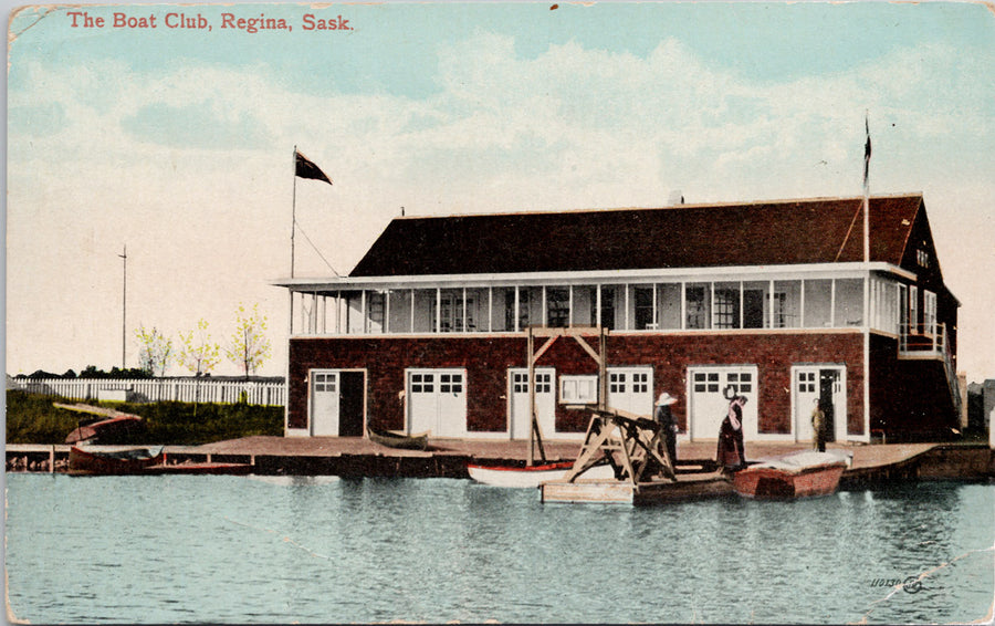 The Boat Club Regina SK Saskatchewan Sask Unused Postcard