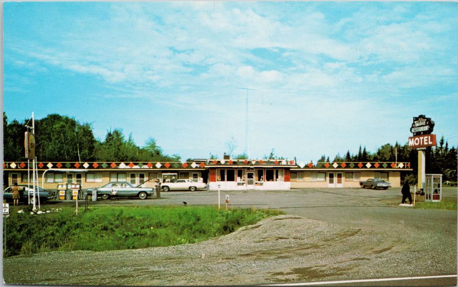 Twilite Motel & Restaurant Goulais River Ontario Sault St Marie ON Postcard 