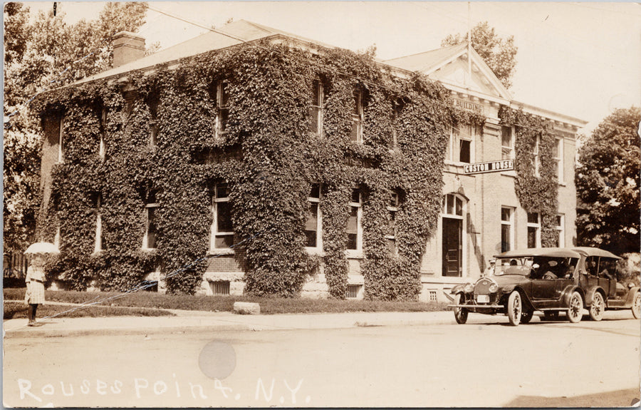 Custom House Rouses Point New York NY Unused RPPC Postcard 