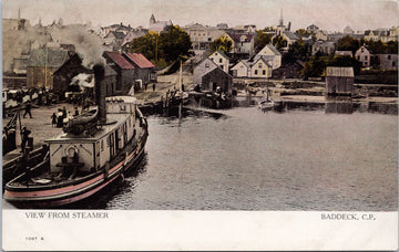 Baddeck Cape Breton NS Nova Scotia Steamer Boat Unused Postcard