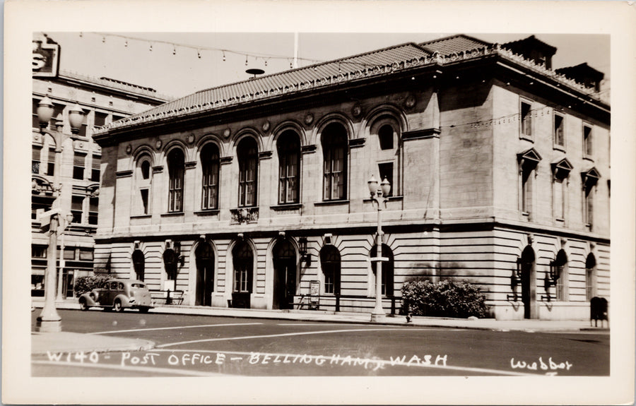 Post Office Bellingham WA Washington Unused Webber RPPC Postcard 