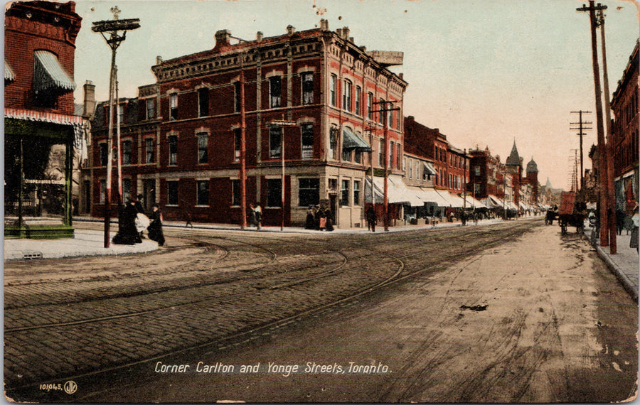 Toronto Ontario Corner of Carlton & Yonge Streets ON ONT Postcard