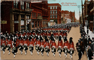 48th Highlanders Toronto Ontario ON c1911 Postcard 