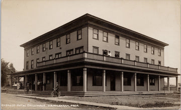 Empress Hotel Chilliwack BC Fraser Valley British Columbia People Mclennan Proprietor Unused c1910s RPPC Postcard