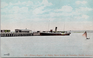 SS 'Prince Rupert' Ship at Digby NS Nova Scotia c1906 McCoy Postcard 