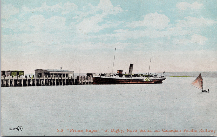 SS 'Prince Rupert' Ship at Digby NS Nova Scotia c1906 McCoy Postcard 