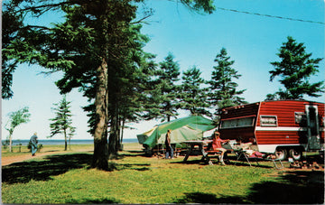 Rayner's Camping Trailer Park Summerside PE Weber Cove New Annan PEI Vintage Postcard