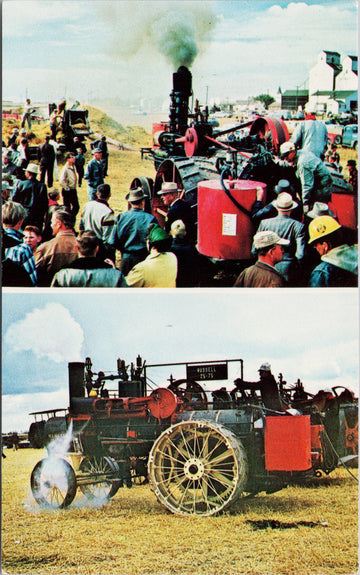 Makoti Threshers Association Makoti ND North Dakota Tractor Vintage Postcard 
