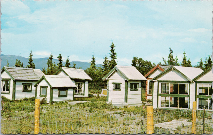 Burwash Landing Mile 1093 Yukon YT Indigenous Graveyard Unused Postcard 