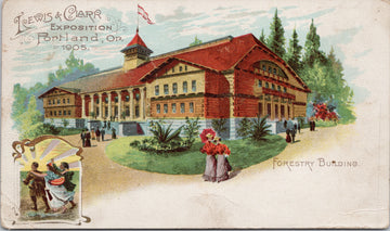 Forestry Building Lewis & Clark Exposition Portland OR Oregon c1905 Postcard 