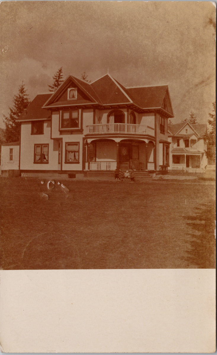 Vernon BC House Home Okanagan British Columbia c1909 RPPC Postcard 