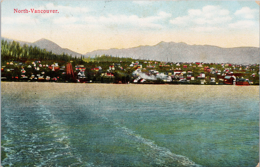 North Vancouver British Columbia Burrard Inlet North Shore Unused Postcard