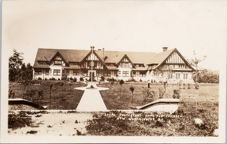 New Westminster BC Loyal Protestant Home For Children c1931 Stride RPPC Postcard