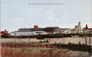 Hollinger Consolidated Gold Mines Timmins Ontario ON Unused Rumsey Postcard