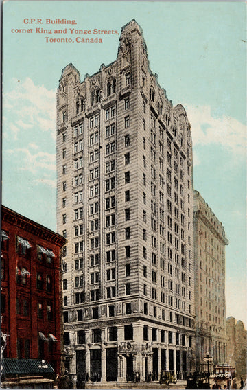 CPR Building Toronto Ontario ON Corner of King and Yonge Streets Unused Postcard