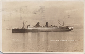 SS 'Niagara' Ship Vancouver BC c1921 Gowen RPPC Postcard 
