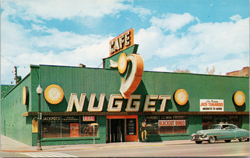 The Sparks Nugget Reno NV Nevada Casino Cafe Jack Teagarden USA Vintage Postcard 