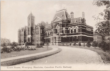Winnipeg Manitoba Court House MB Unused Postcard 