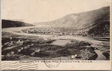 Dawson Yukon from Klondike Hills Canada c1907 Kern Postcard 