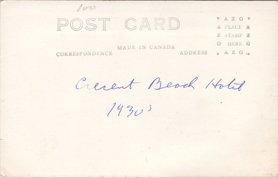 Crescent Hotel Crescent Beach BC British Columbia 1930s Stride RPPC Postcard SP15