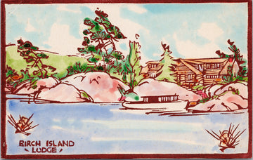 Birch Island Lodge Manitoulin Island Ontario Postcard 