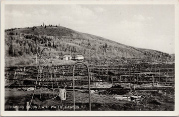 Dawson Yukon Thawing Ground with Water Postcard