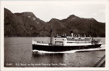 SS 'Denali' Ship Inside Passage Route Alaska Postcard