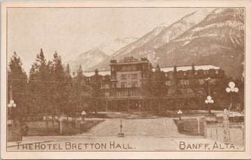 Banff Alberta The Hotel Bretton Hall AB Unused Postcard