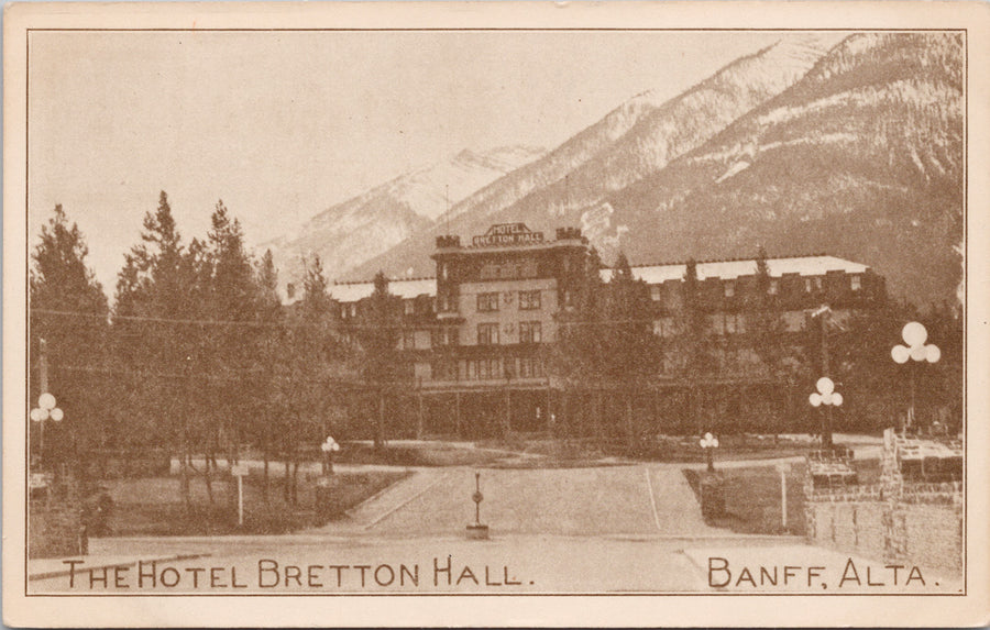 Banff Alberta The Hotel Bretton Hall AB Unused Postcard