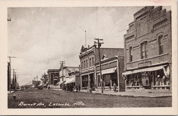 Barnett Avenue Lacombe Alberta Postcard