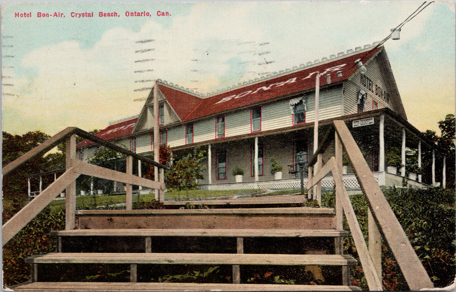 Crystal Beach Ontario Hotel Bon-Air Postcard