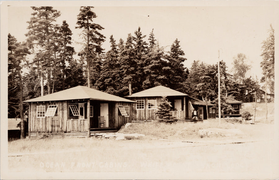 White Point Beach Lodge NS Nova Scotia Ocean Front Cabins Postcard