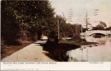 Victoria BC Beacon Hill Park Postcard 