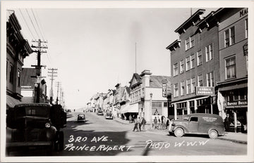 Prince Rupert BC 3rd Ave Postcard