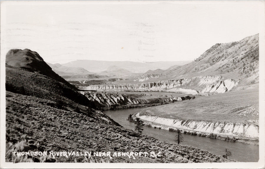 Thompson River Valley near Ashcroft BC Postcard 