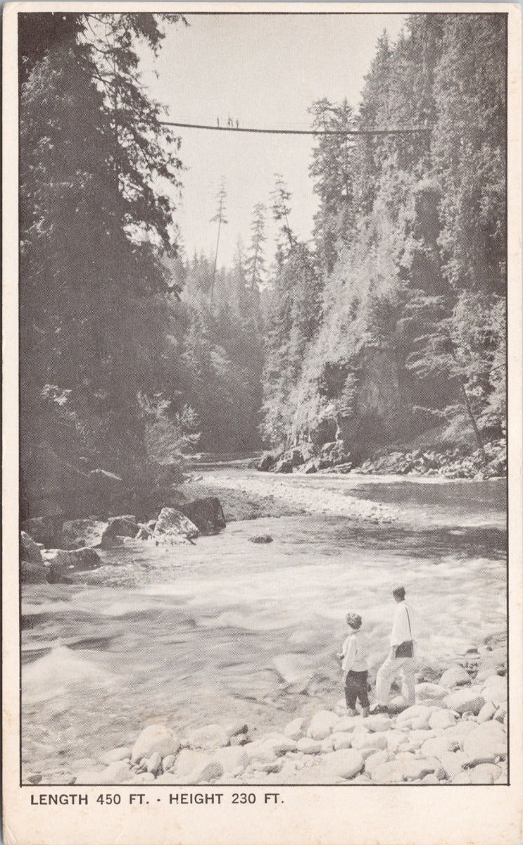 North Vancouver BC Capilano Suspension Bridge Trading Post Postcard