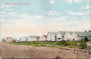 Indian Town Kake Alaska Postcard 