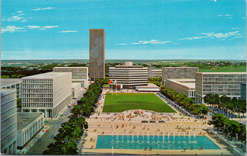 Edmonton Alberta Proposed Civic Centre Park Concept AB Postcard