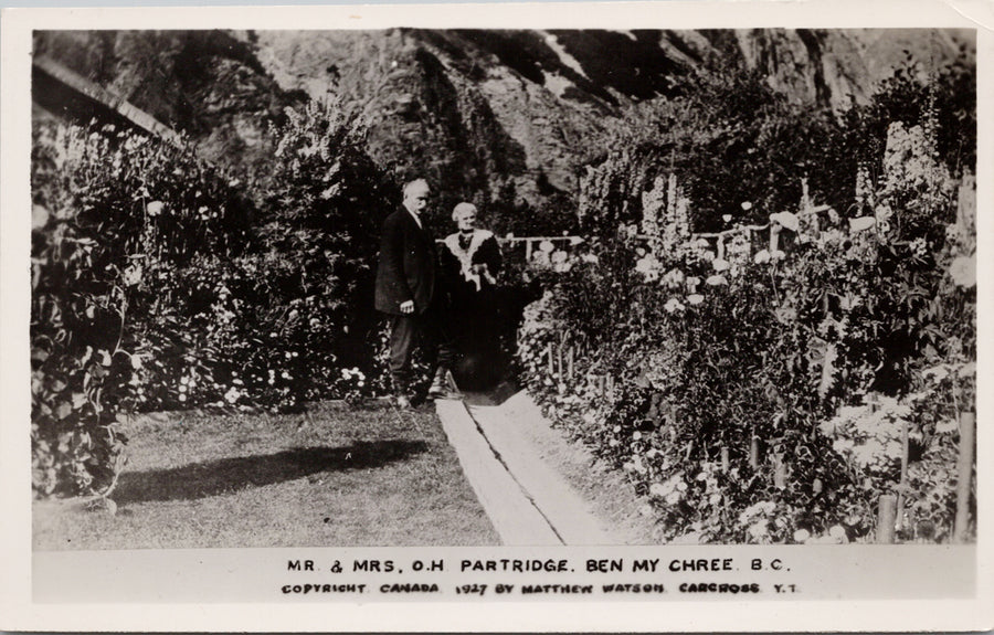 Ben-My-Chree BC Mr and Mrs Partridge Postcard 