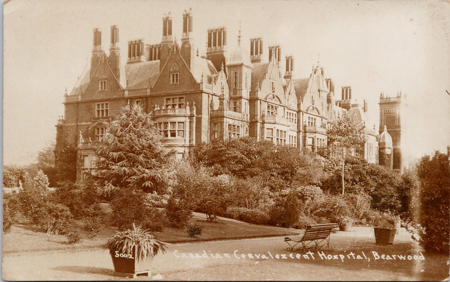 Bearwood Canadian Convalescent Hospital England Postcard