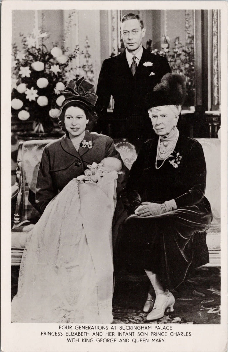 British Royalty Princes Elizabeth Prince Charles King George Queen Mary England Unused TUCK RPPC Postcard British Royalty Princess Elizabeth Prince Charles King George Queen Mary England Unused TUCK RPPC Postcard 